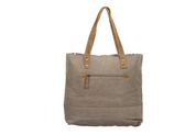 Applique Rug Cowhide Tote Bag