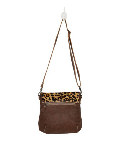 Bullseye Cheetah Cowhide Bag