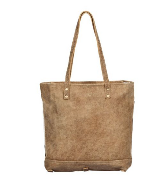 Cocoa Leather Cowhide Tote