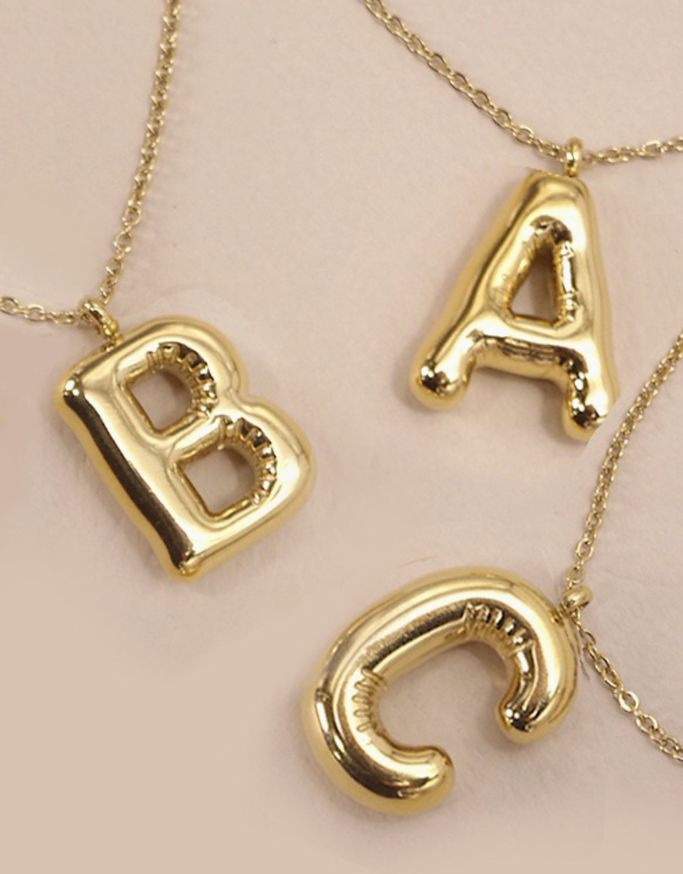 Balloon Initial Necklaces