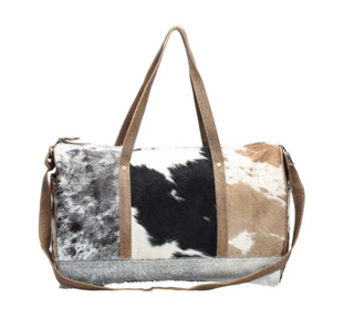 Compact Cowhide Travel Bag