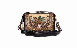 Bloomin Steer Hand-Tooled Leather Bag