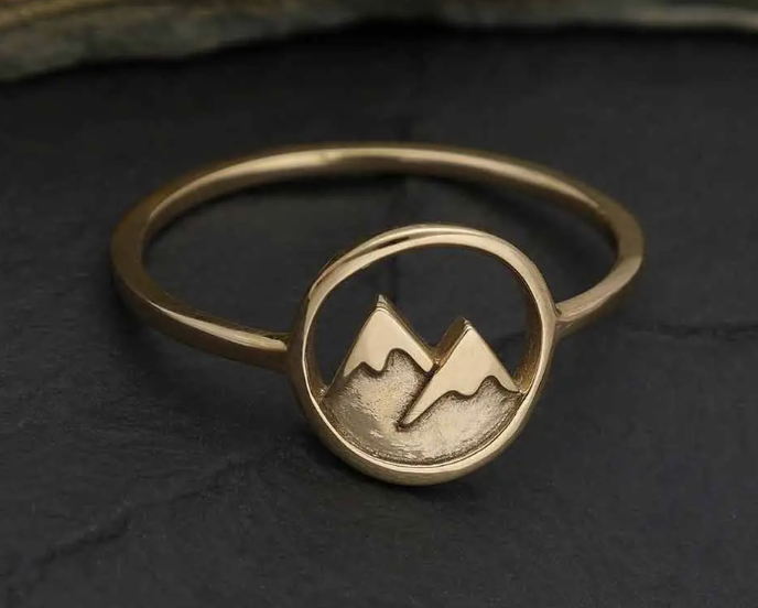 Snow Capped Bronze Ring