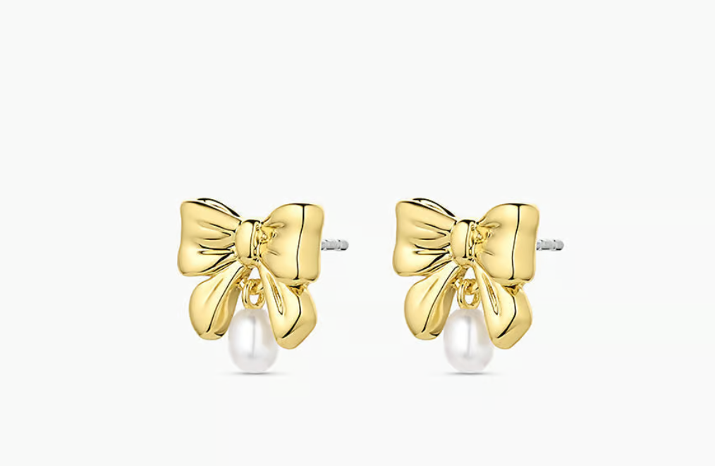 Bow Pearl Earrings