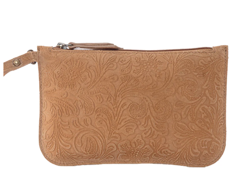 Heritage Scroll Clutch Bag