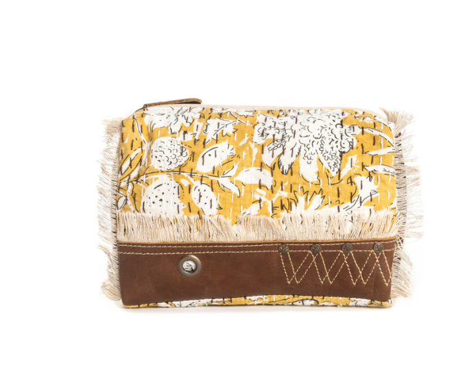 Golden Prairie Leaf Clutch