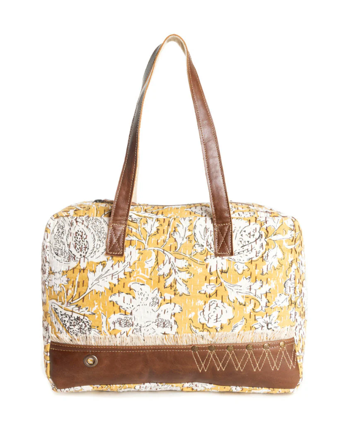 Golden Prairie Leaf Traveller Bag