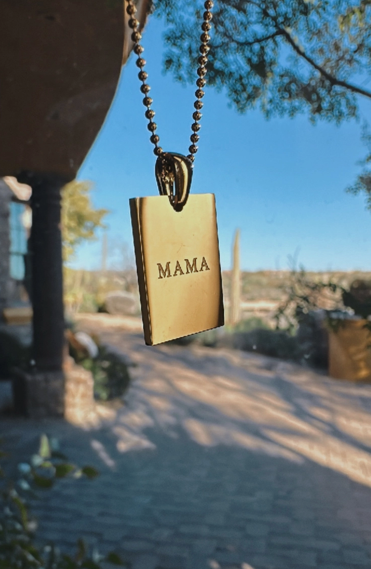 MAMA 18K Gold Over Stainless Steele Necklace