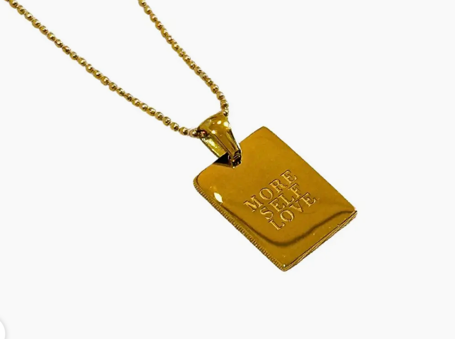 More Self Love 18K Over Stainless Steele Necklace