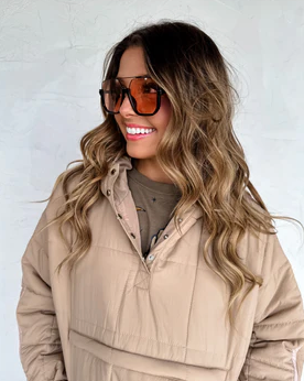 Peyton Beige Puffer Jacket