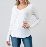 Everyday Essential White Long Sleeve Tee