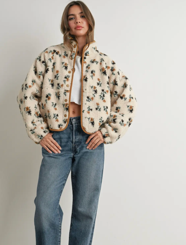 Wildflower Dreams Sherpa Jacket