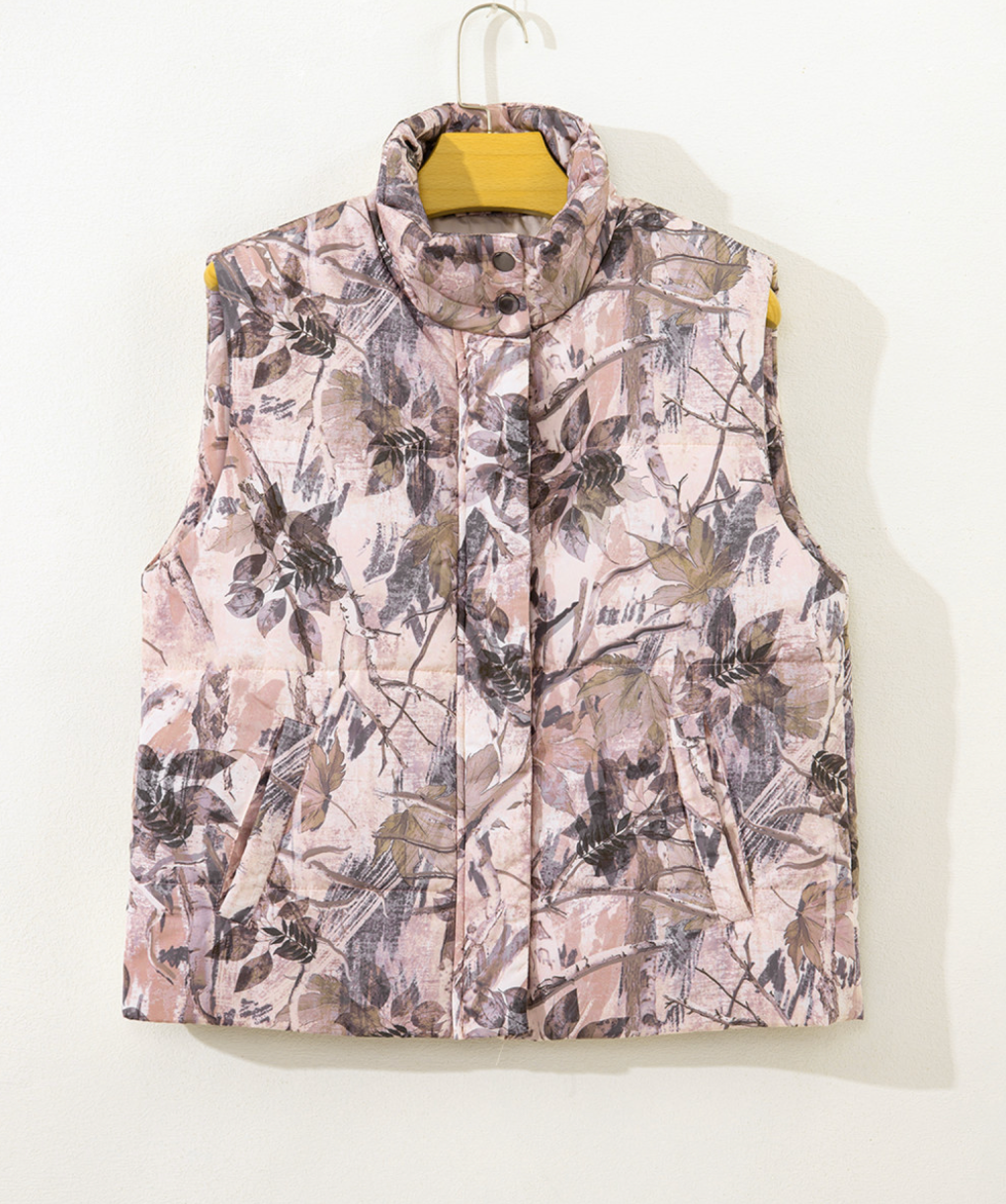 Blush & Branches Quilted Puffer Vest