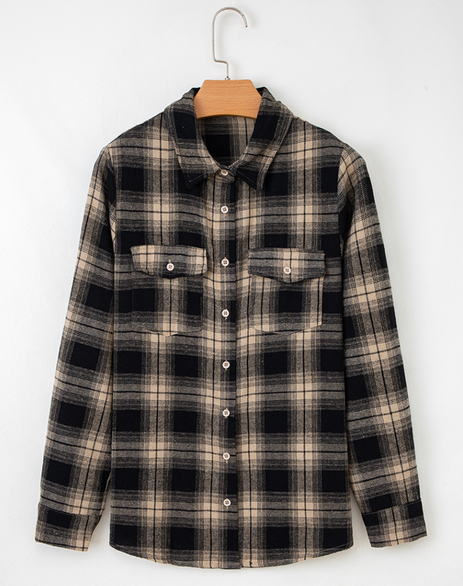 Midnight Mocha Plaid flannel