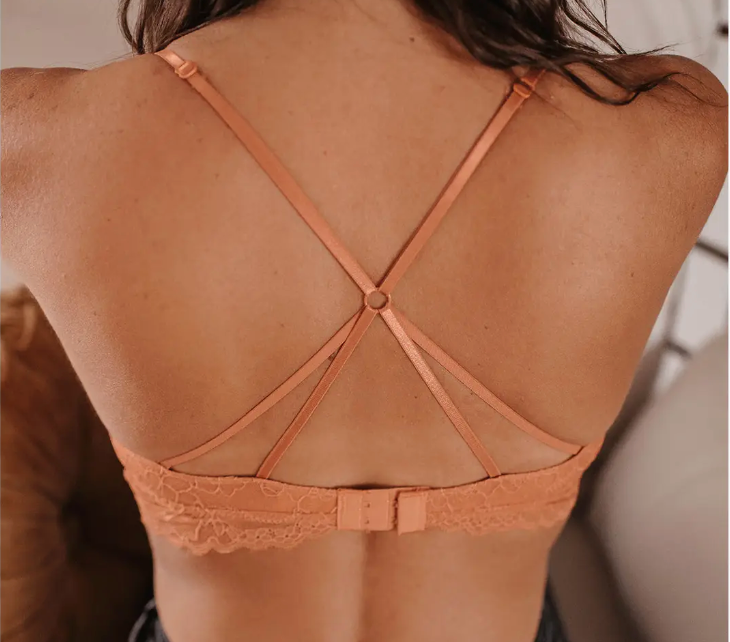 Chic Rust Lace Bralette