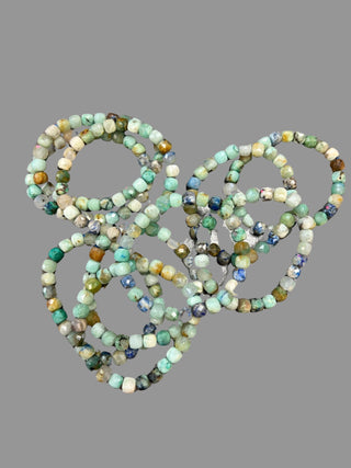 Azurite Beaded Bracelet - Three Blessed Gems