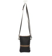 Black & White Cowhide Crossbody Bag - Three Blessed Gems