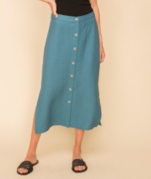 Button Midi Skirt - Three Blessed Gems