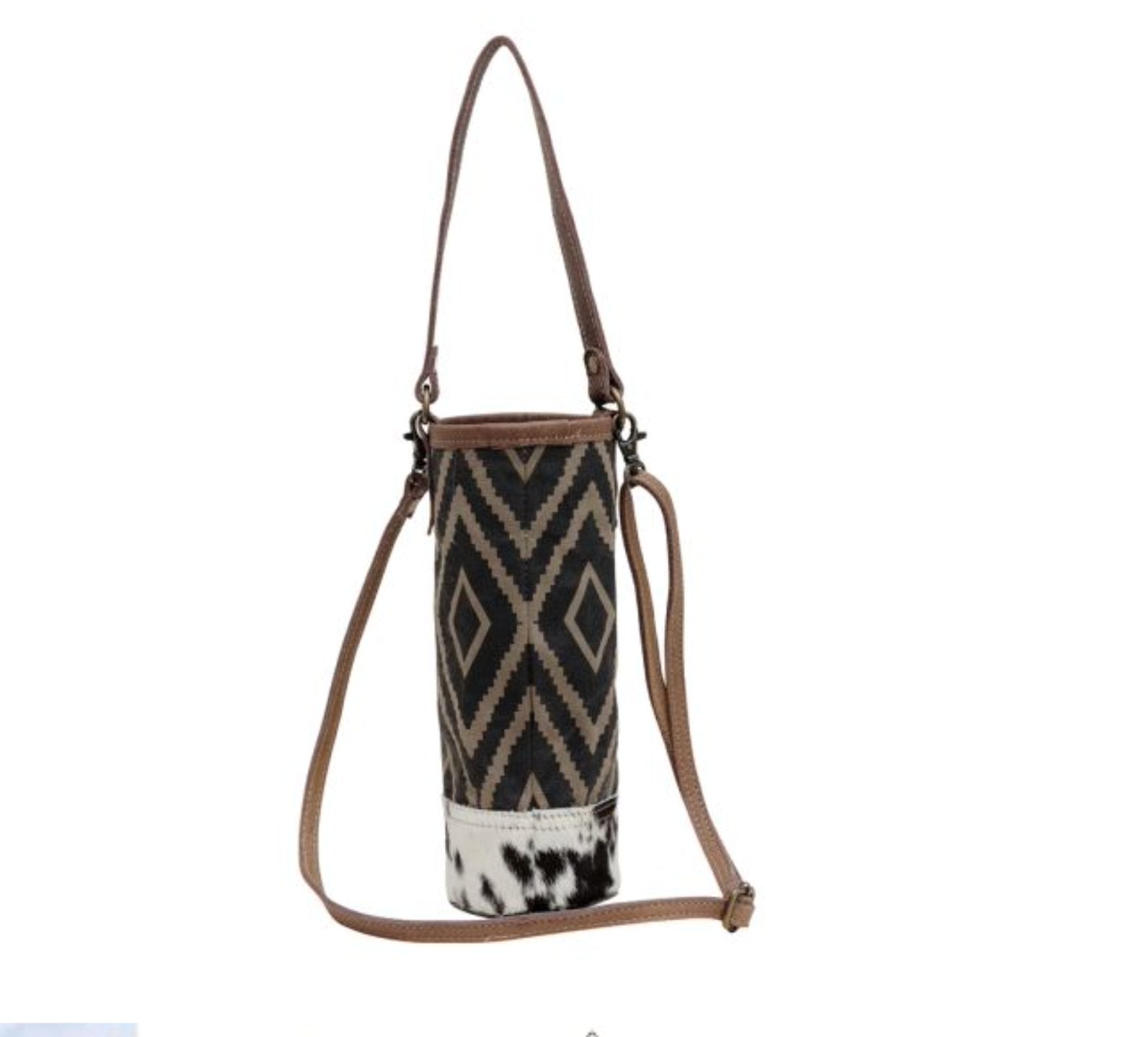 Canvas Cowhide Wine Bag - Three Blessed Gems