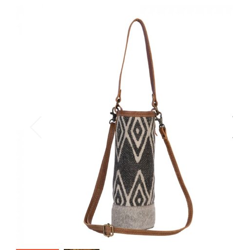 Canvas Cowhide Wine Bag - Three Blessed Gems