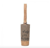 Canvas Cowhide Wine Bag - Three Blessed Gems