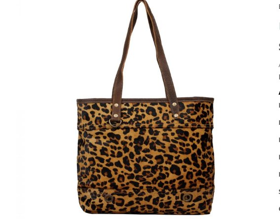 Clinch Cheetah Cowhide Tote - Three Blessed Gems