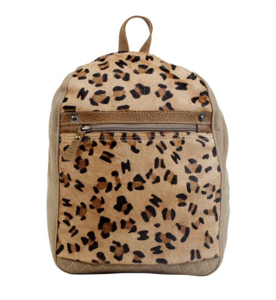 Compete Canvas Cheetah Cowhide Bag - Three Blessed Gems