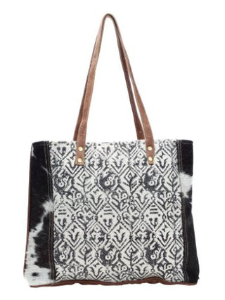 Cotton Rug Cowhide Tote - Three Blessed Gems