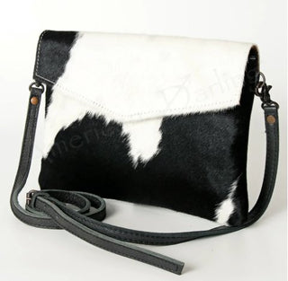 Cowhide And Leather Bag - Three Blessed Gems