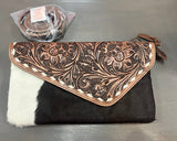 Cowhide Hand Tooled Leather Bag