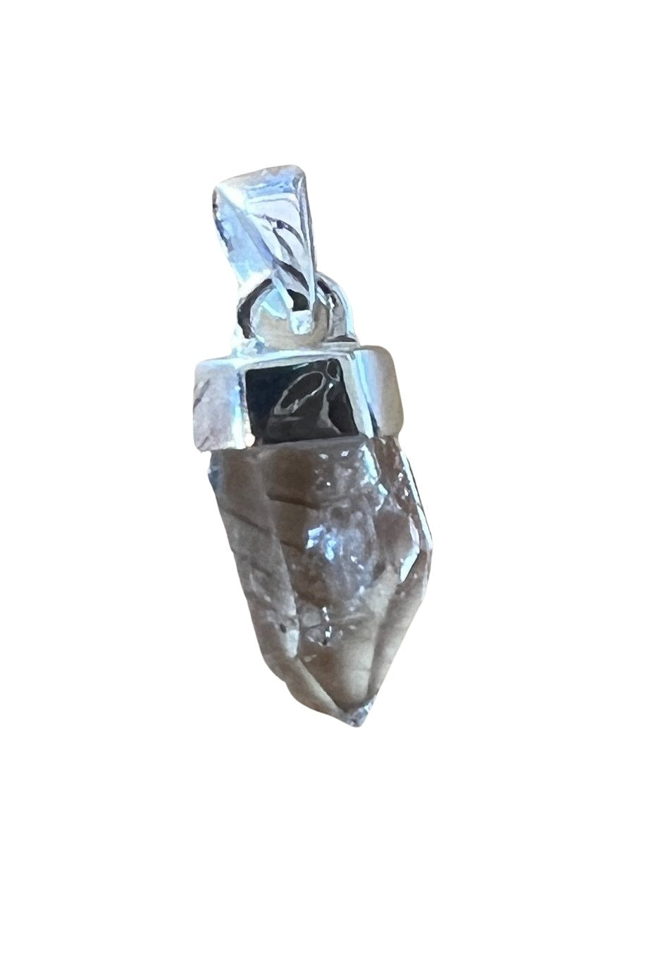Crystal Sterling Silver Pendant - Three Blessed Gems