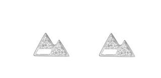 Denver Pave Mountain Earring - Three Blessed Gems