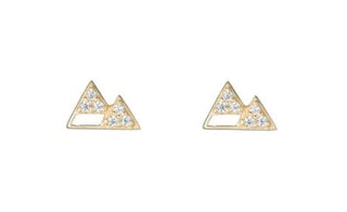 Denver Pave Mountain Earring - Three Blessed Gems