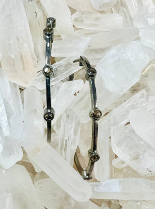 Diamond Hoops Small - Three Blessed Gems