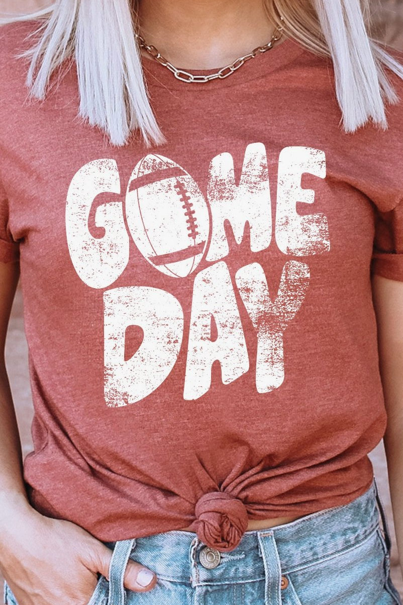 Distressed Game Day T-Shirt - Three Blessed Gems