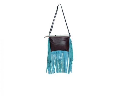 Efferverscence Leather & Hair On Bag - Three Blessed Gems