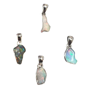 Ethiopian Opal Sterling Silver Pendant - Three Blessed Gems