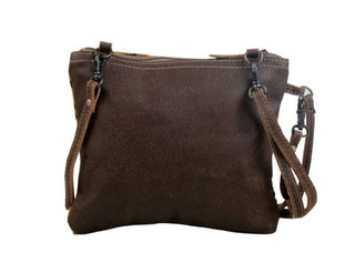 Freckled Leather & Hairon Bag - Three Blessed Gems