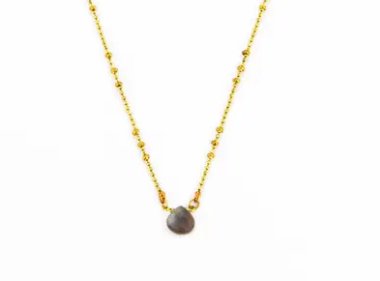 Gemstone Baby Pendant Fancy Chain - Three Blessed Gems