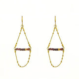 Gemstone Fancy Drape Earring