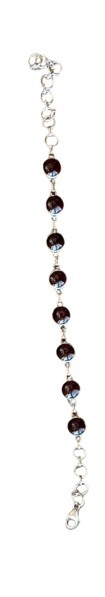 Gemstone Sterling Silver Bracelet - Three Blessed Gems