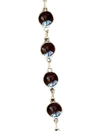 Gemstone Sterling Silver Bracelet - Three Blessed Gems