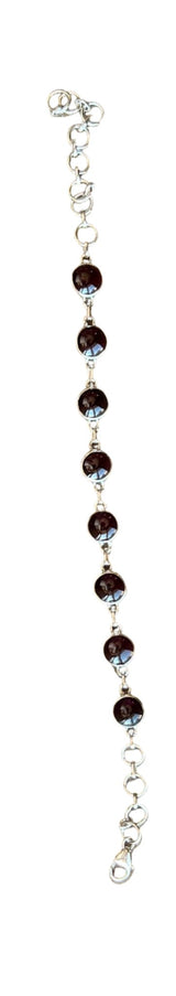 Gemstone Sterling Silver Bracelet