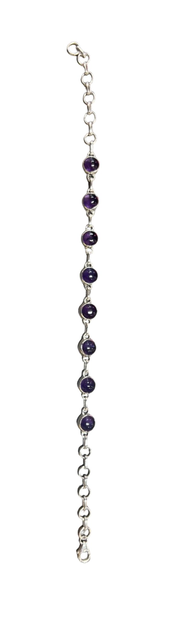 Gemstone Sterling Silver Bracelet - Three Blessed Gems