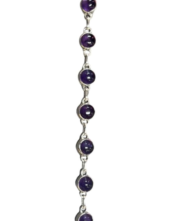 Gemstone Sterling Silver Bracelet - Three Blessed Gems