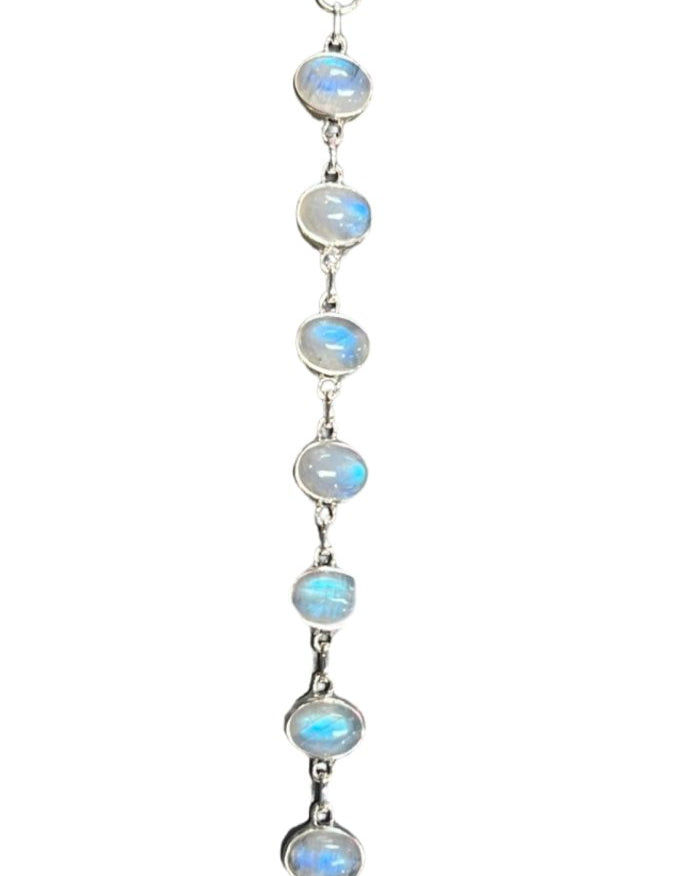 Gemstone Sterling Silver Bracelet - Three Blessed Gems