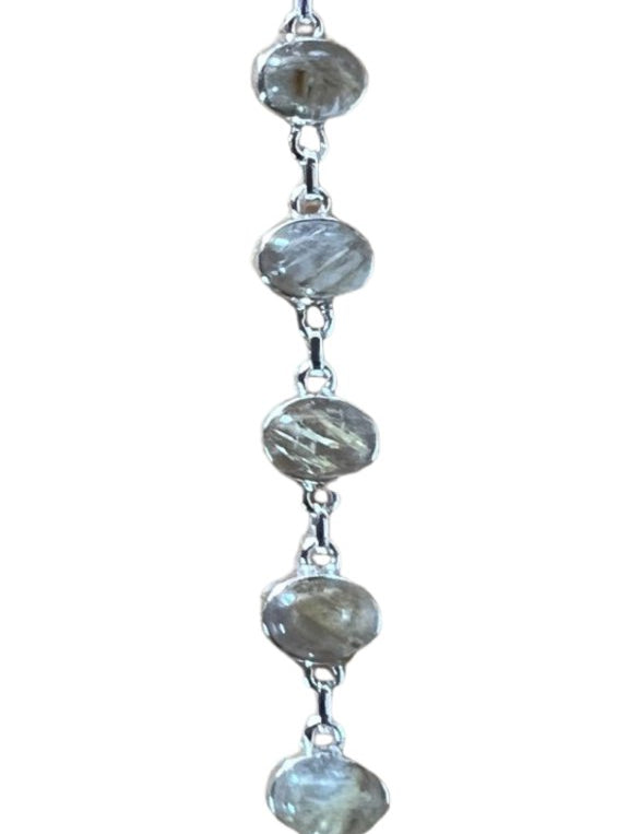 Gemstone Sterling Silver Bracelet - Three Blessed Gems