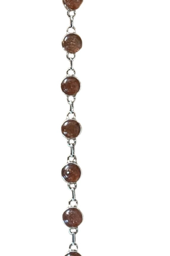 Gemstone Sterling Silver Bracelet - Three Blessed Gems