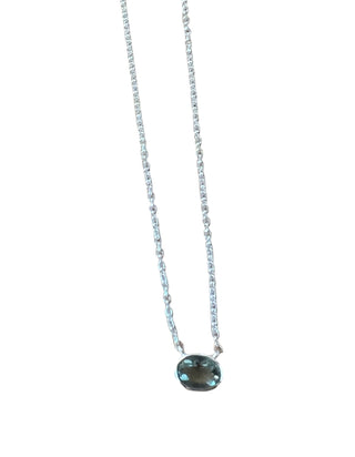 Gemstone Sterling Silver Necklace - Three Blessed Gems