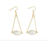 Gold Fill Dendrite Opal Earring